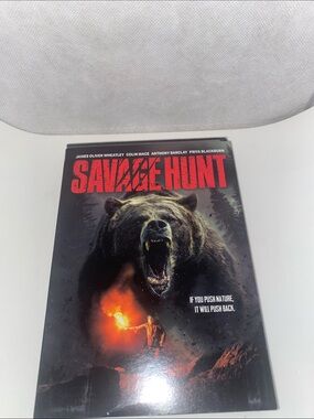 Savage Hunt DVD Case - Bear Cover Art in Black & Red